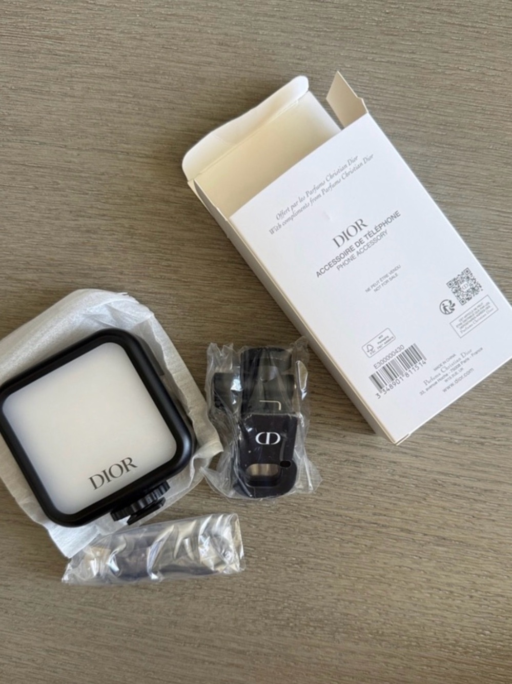Dior LED Camera Light in Black and White